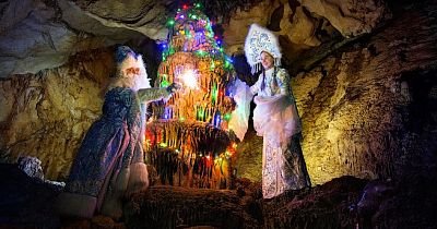 Нестандартный Новый год в пещере Большая Орешная
